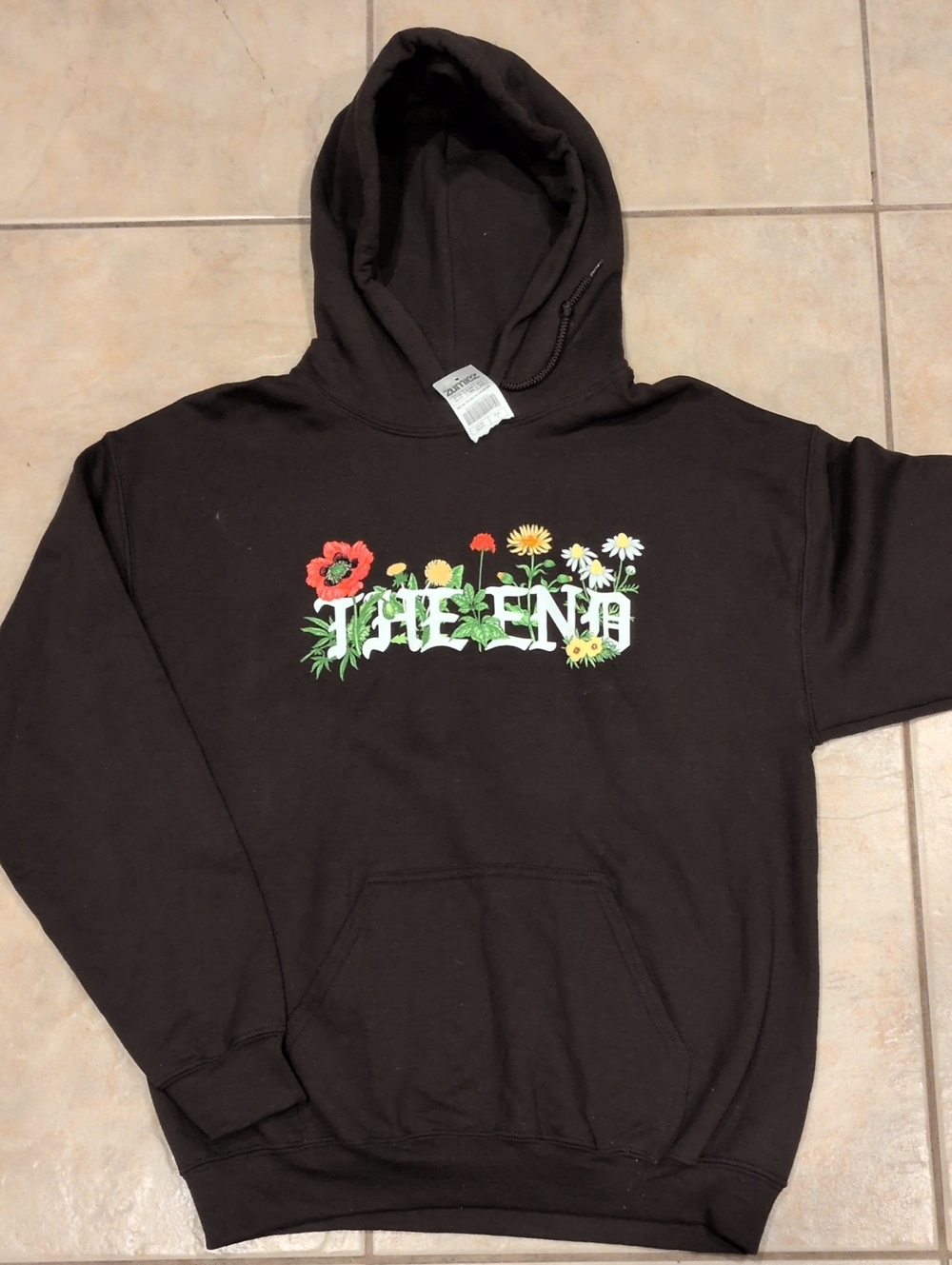 Empyre The End Brown Hoodie Size Medium NWT